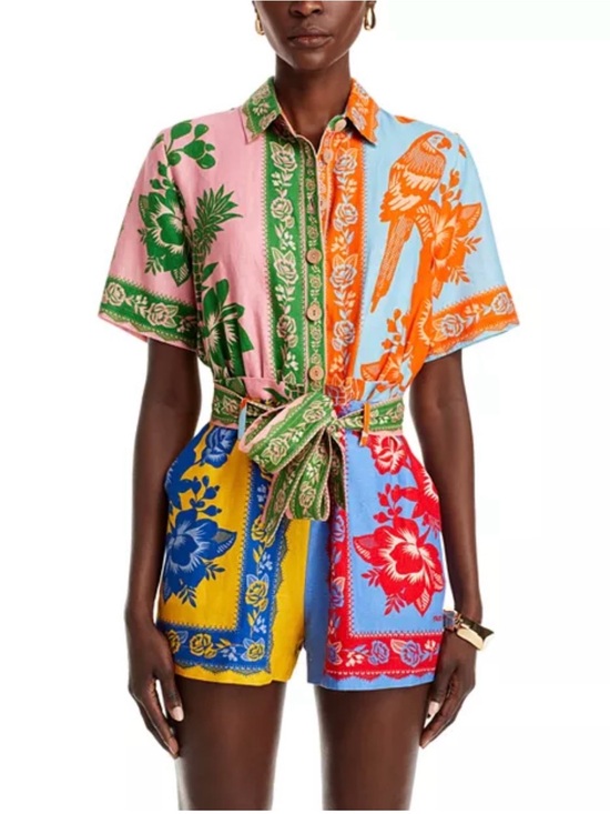 FARM Rio Pants - FARM Rio Lace Garden
Mix Scarves Romper